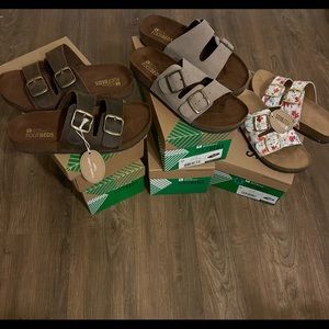 White Mountain Footbeds Sandal Slides
